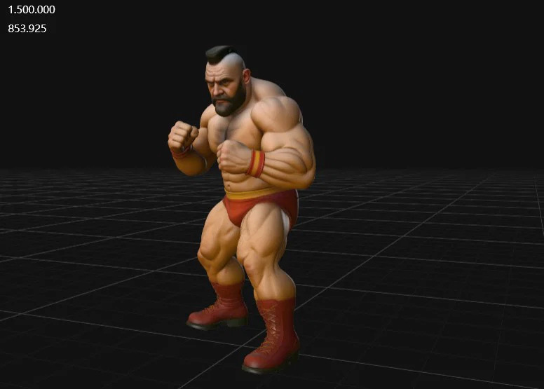 Mô hình 3D Zangief nhân vật Street Fighter ấn tượng - Image 1