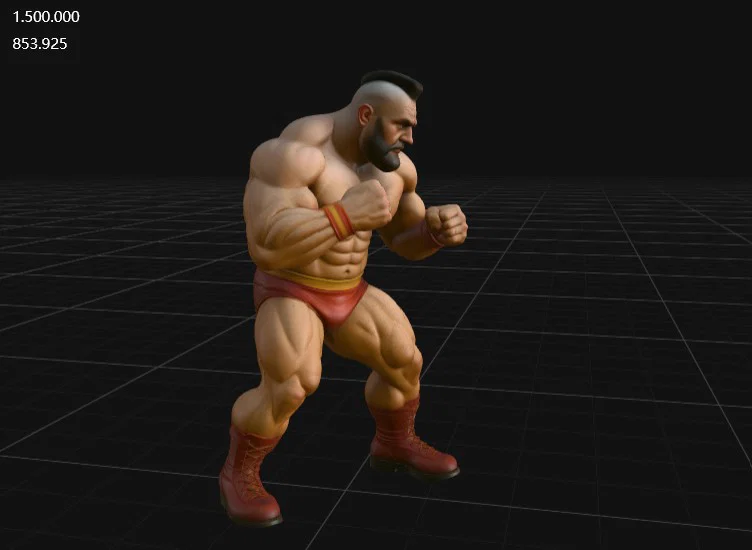 Mô hình 3D Zangief nhân vật Street Fighter ấn tượng - Image 2