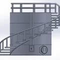 Ống cắm bút 3D hình bể chứa dầu phong cách công nghiệp - Thumbnail 1