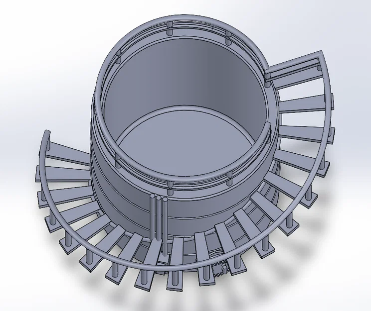 Ống cắm bút 3D hình bể chứa dầu phong cách công nghiệp - Image 3