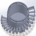 Ống cắm bút 3D hình bể chứa dầu phong cách công nghiệp - Thumbnail 3