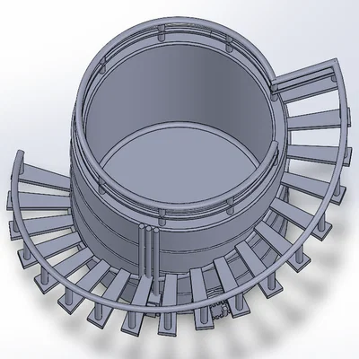 Ống cắm bút 3D hình bể chứa dầu phong cách công nghiệp