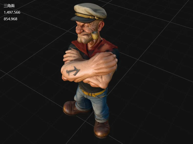 Mô hình 3D thủy thủ Popeye ấn tượng cho người đam mê in 3D - Image 2