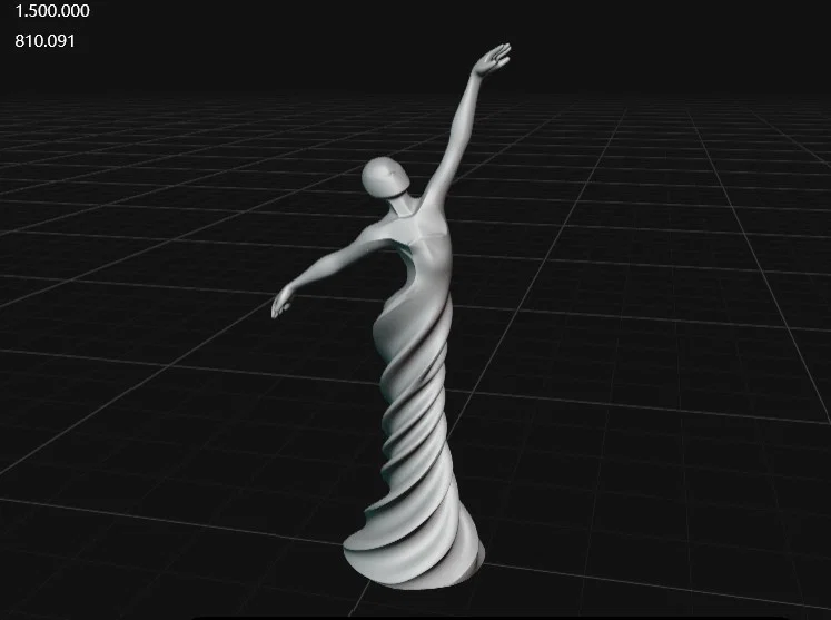 Mô hình điêu khắc vũ công nghệ thuật Sculpt 3 - Image 1