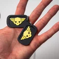 Mô hình thẻ bài quân đội Helldivers 2 (Dog Tag) in 3D - Thumbnail 1