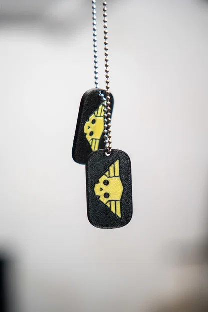 Mô hình thẻ bài quân đội Helldivers 2 (Dog Tag) in 3D - Image 2