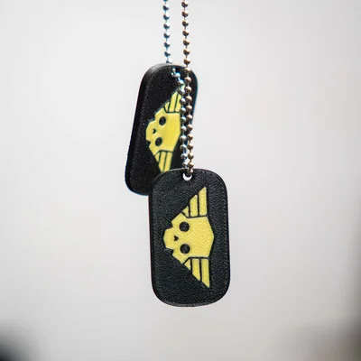 Mô hình thẻ bài quân đội Helldivers 2 (Dog Tag) in 3D