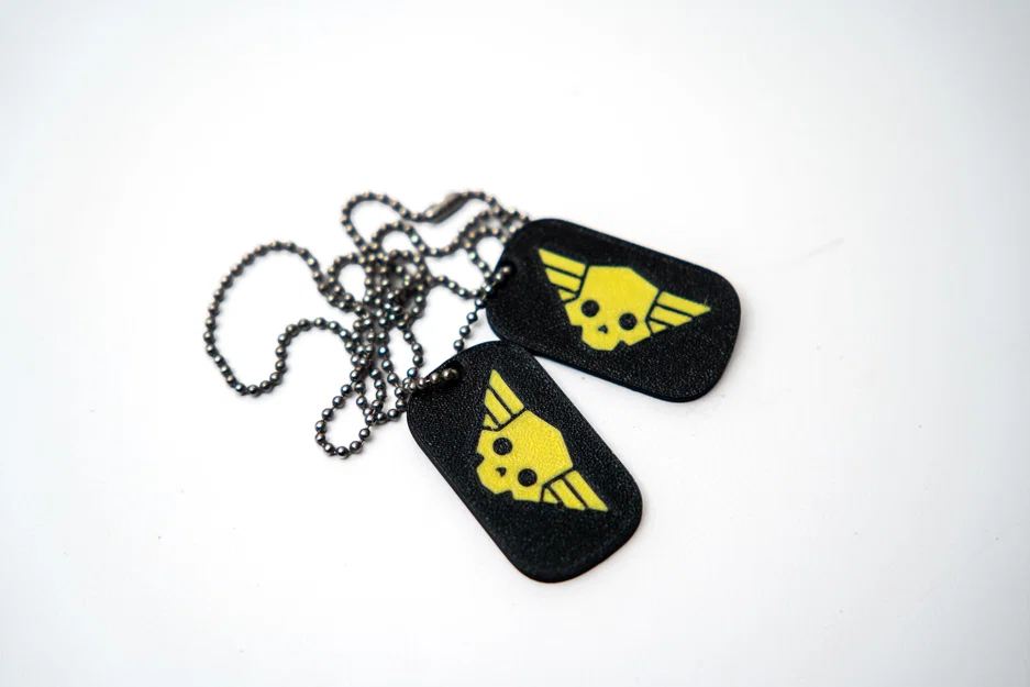 Mô hình thẻ bài quân đội Helldivers 2 (Dog Tag) in 3D - Image 3