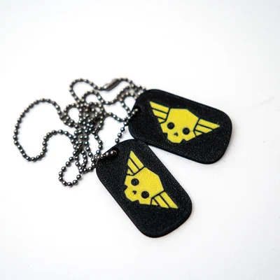 Mô hình thẻ bài quân đội Helldivers 2 (Dog Tag) in 3D