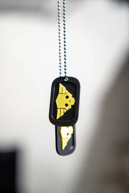 Mô hình thẻ bài quân đội Helldivers 2 (Dog Tag) in 3D - Image 5