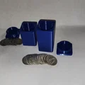 Ống đựng tiền xu US Half Dollar 3D - Lưu trữ sưu tầm ngăn nắp - Thumbnail 1