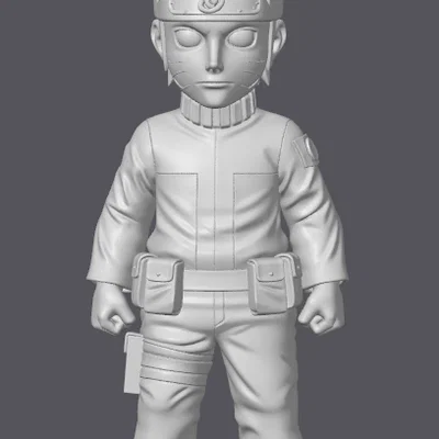 Naruto Uzumaki - Mô hình Chibi cao cấp (Được thiết kế để vẽ thủ công)