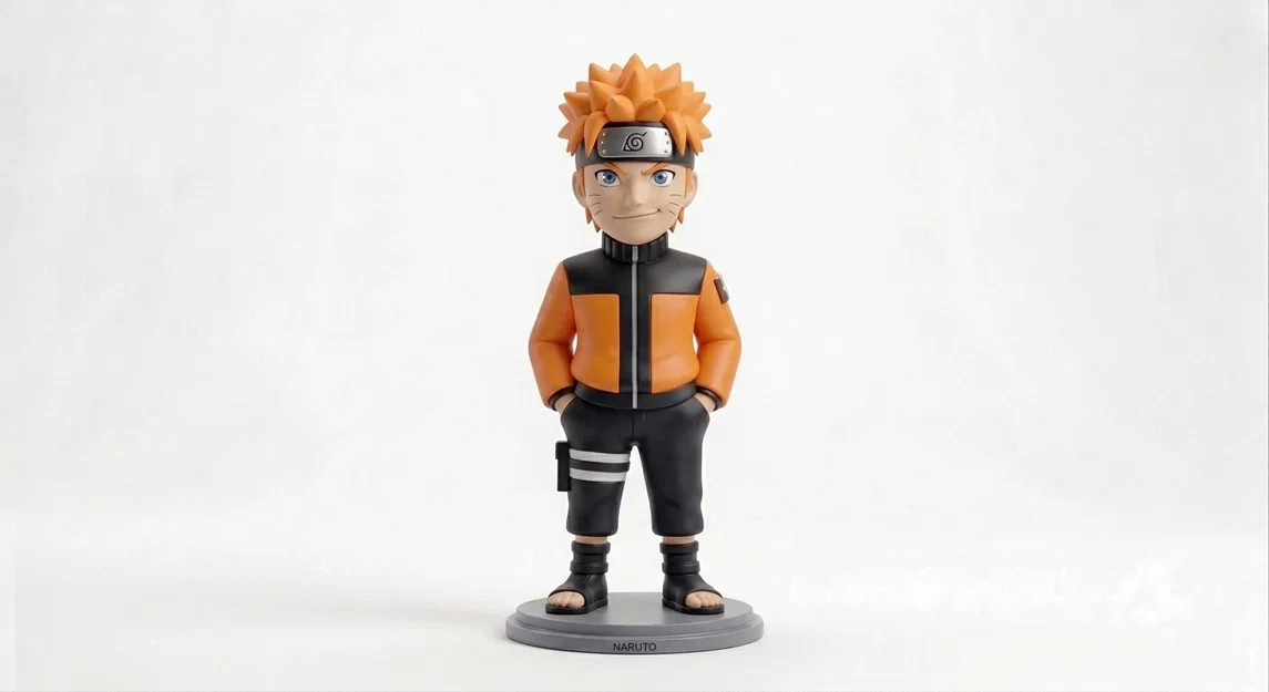 Naruto Uzumaki - Mô hình Chibi cao cấp (Được thiết kế để vẽ thủ công) - Image 2
