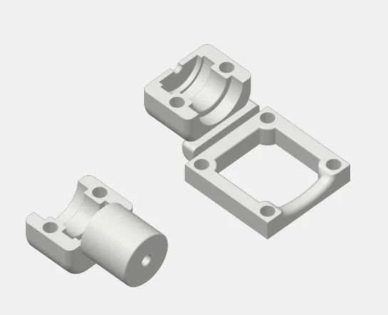 Mount E3D Hotend kèm giá gắn quạt cho Printrbot Simple Metal - Image 1