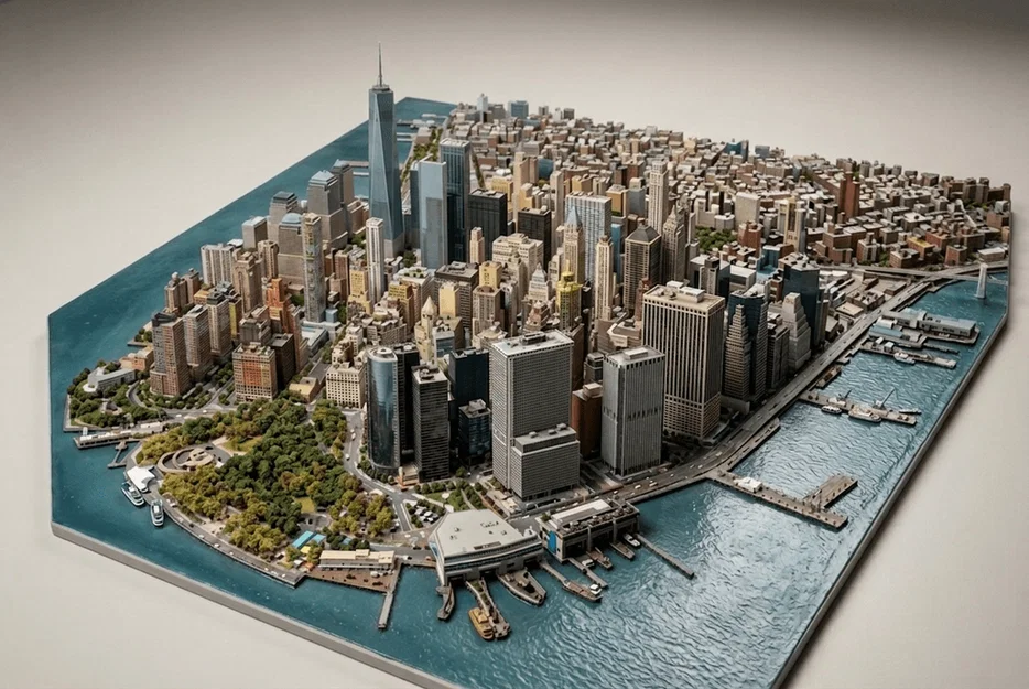 Mô hình 3D Lower Manhattan New York đầy ấn tượng cho người yêu kiến trúc - Image 1