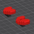 Phụ kiện trang trí cài mũ Undertale - File in 3D độc đáo - Thumbnail 1