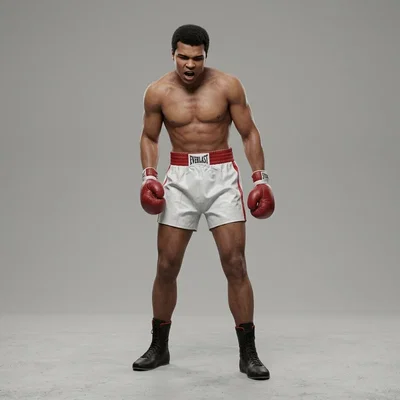 Mô hình 3D Muhammad Ali - Tượng huyền thoại quyền anh cực chất