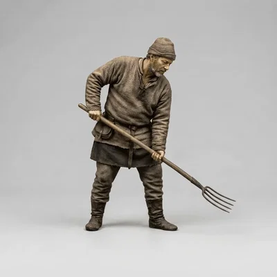 Mô hình 3D Thomas the Serf - Nông dân thời Trung cổ độc đáo