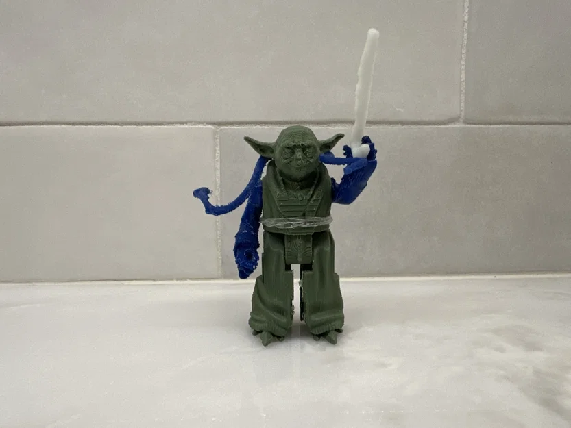 Mô hình nhân vật Yoda 3D - Tái hiện phong cách Star Wars Kenner - Image 3