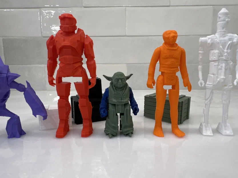 Mô hình nhân vật Yoda 3D - Tái hiện phong cách Star Wars Kenner - Image 4