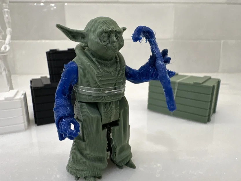 Mô hình nhân vật Yoda 3D - Tái hiện phong cách Star Wars Kenner - Image 5