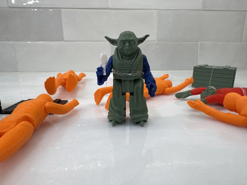 Mô hình nhân vật Yoda 3D - Tái hiện phong cách Star Wars Kenner - Image 8