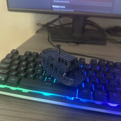 Mô hình thuyền Benchy phong cách rừng nhiệt đới độc đáo