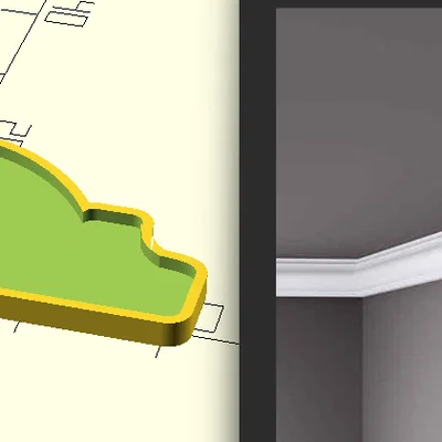 Nắp che đầu thanh nẹp trang trí Adefix LX-41 (File in 3D tùy chỉnh)