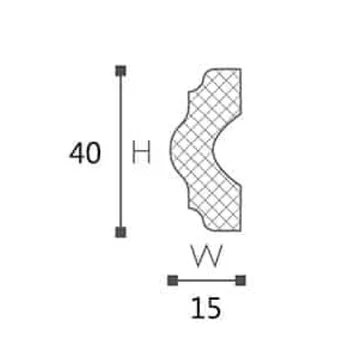 Nắp che đầu thanh nẹp trang trí Adefix LX-41 (File in 3D tùy chỉnh)