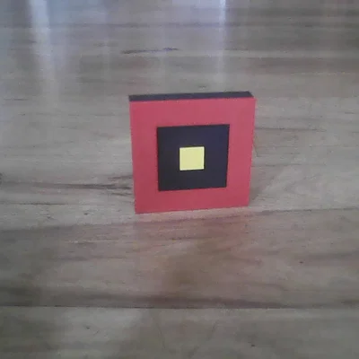 Mô hình Geometry Dash Cube 3D - Dễ in và lắp ráp không cần keo