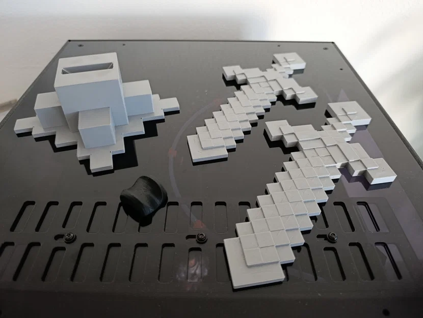 Giá treo tai nghe hình kiếm Minecraft in 3D độc đáo - Image 3