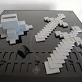 Giá treo tai nghe hình kiếm Minecraft in 3D độc đáo - Thumbnail 3