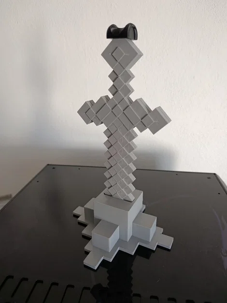 Giá treo tai nghe hình kiếm Minecraft in 3D độc đáo - Image 4