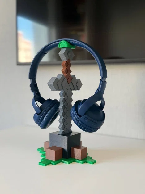 Giá treo tai nghe Minecraft - Phiên bản tách rời các phần theo màu - Image 1