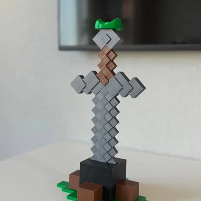 Giá treo tai nghe Minecraft - Phiên bản tách rời các phần theo màu