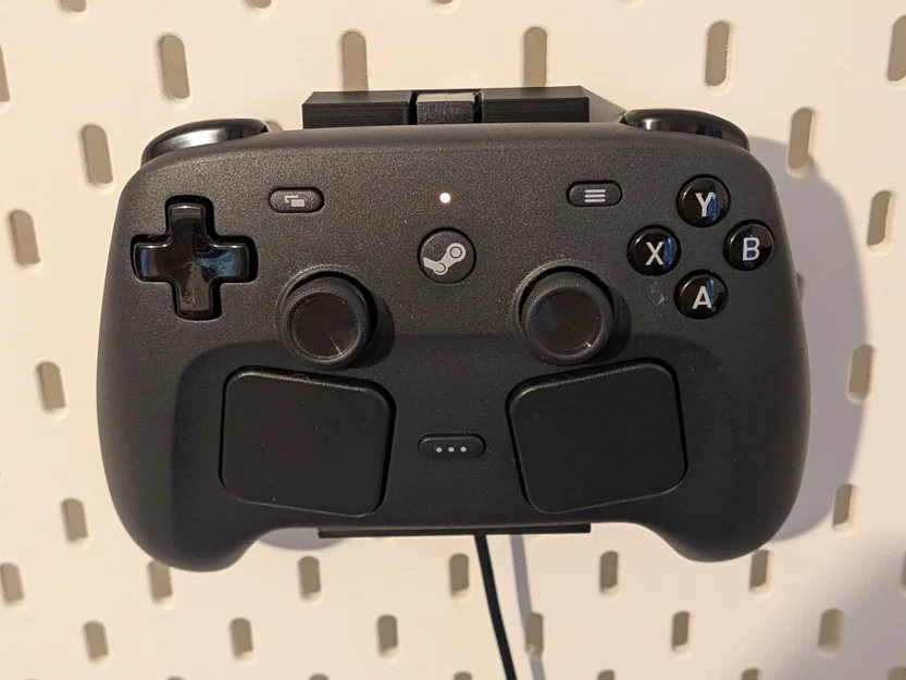 Giá đỡ tay cầm Steam Controller cho bảng IKEA Skadis với thiết kế giấu dây - Image 1