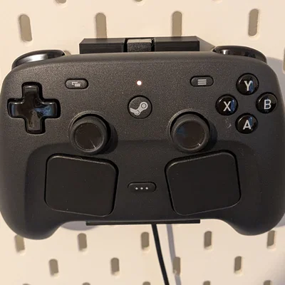 Giá đỡ tay cầm Steam Controller cho bảng IKEA Skadis với thiết kế giấu dây