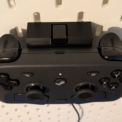 Giá đỡ tay cầm Steam Controller cho bảng IKEA Skadis với thiết kế giấu dây