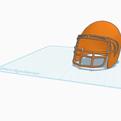 Mô hình mũ bảo hiểm bóng bầu dục 3D cực chất để bàn