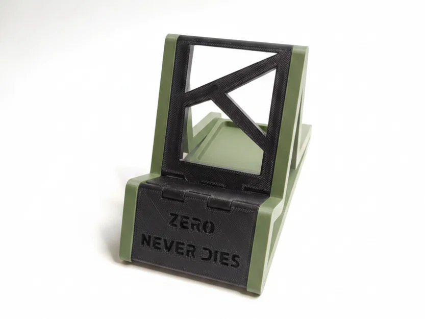 ZERO Stand - Giá đỡ gấp gọn in liền khối có ngăn chứa ẩn (Điện thoại, Tablet, Laptop) - Image 1
