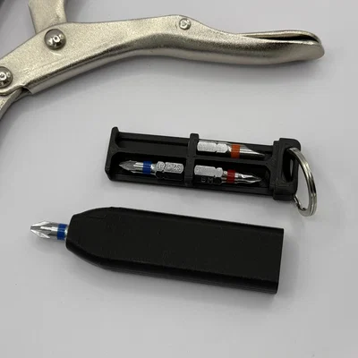 Tua vít bỏ túi EDC có nam châm – Đầu giữ mũi vít cho móc khóa
