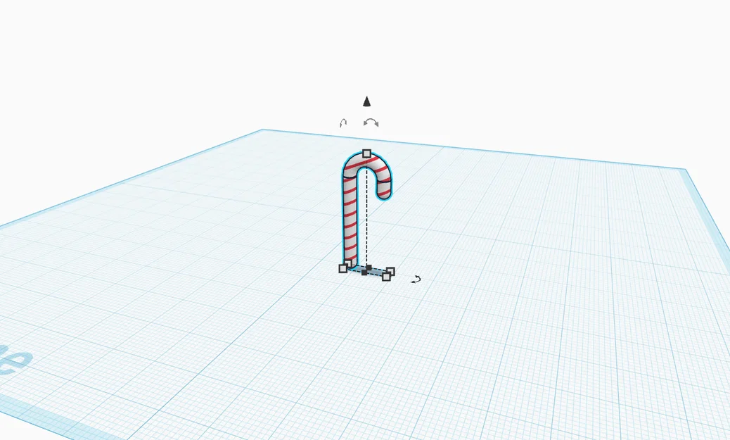 Mô hình cây kẹo gậy trang trí Giáng sinh (Candy Cane) in 3D - Image 1