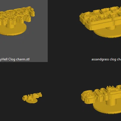 Bộ charm trang trí dép Clog phong cách cá tính - In 3D độc đáo