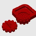 Khay gạt tàn 2 trong 1 tích hợp dụng cụ nghiền (DS Babilon ashtray) - Thumbnail 2