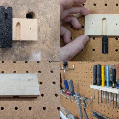 Bộ móc treo Dovetail cho Pegboard & Jig phay gỗ