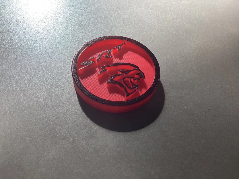 Miếng lót ly SRT Hellcat 3D - Phụ kiện độc đáo cho tín đồ Dodge - Image 1
