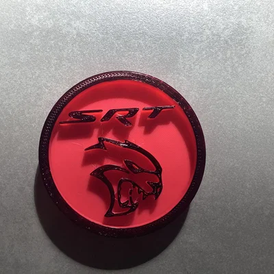 Miếng lót ly SRT Hellcat 3D - Phụ kiện độc đáo cho tín đồ Dodge