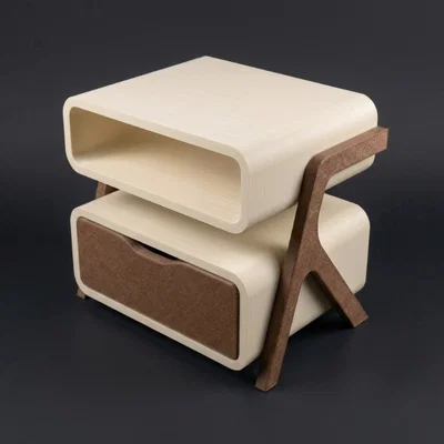 Tủ Đầu Giường Mini Phong Cách Hiện Đại Tỉ Lệ 1:12 Cho Nhà Búp Bê