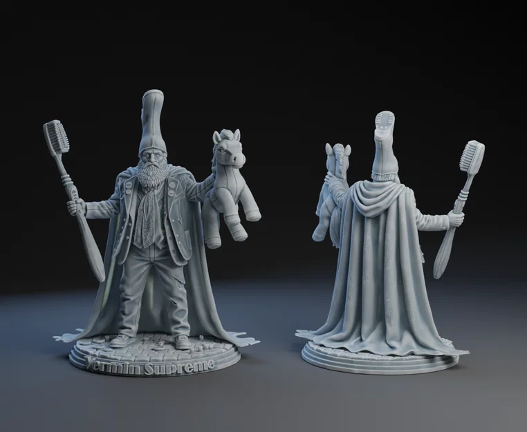 Mô hình nhân vật Vermin Supreme in 3D độc lạ cho người sưu tầm - Image 1