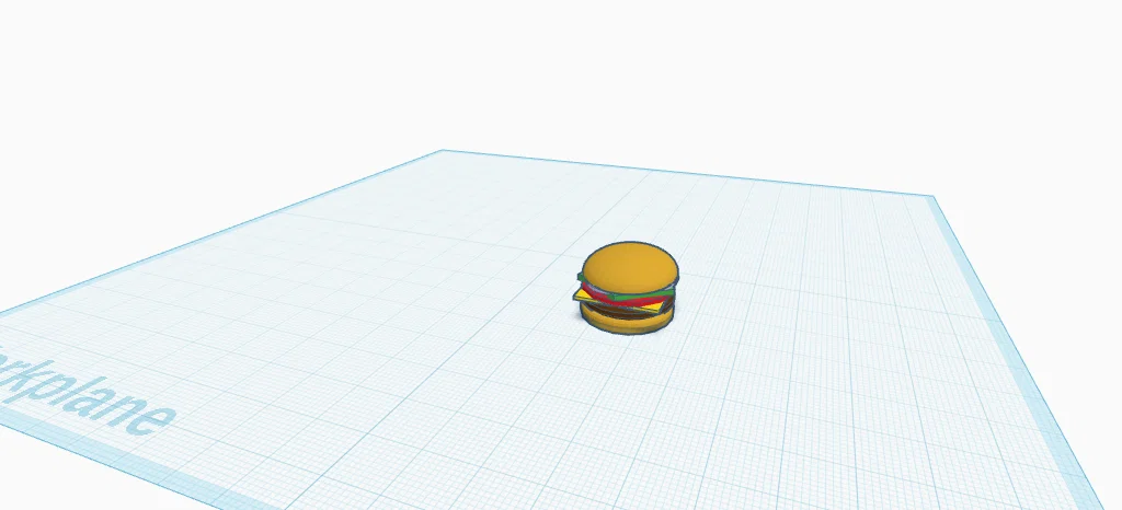 Mô hình Burger 3D dễ thương dùng trang trí bàn làm việc - Image 1